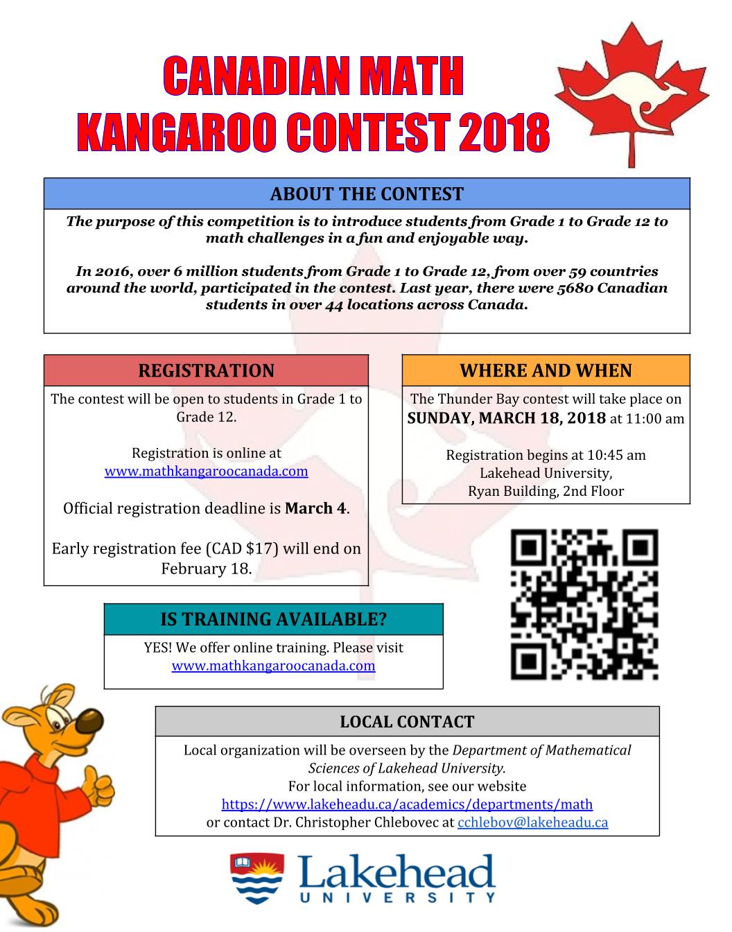 Kangaroo Math Contest Canada 2024 Lou Agnella